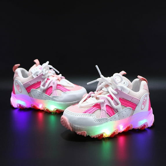 CHUOU Boys Baby Luminous Children Sport Light Led Shoes Kids Bling Girls Baby Shoes