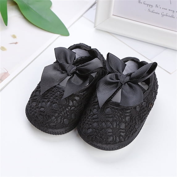 CHUOU Children Toddler Shoes Spring And Summer Girls Floor Sports Shoes Elastic Belt On Ribbon Bow Light And Comfortable