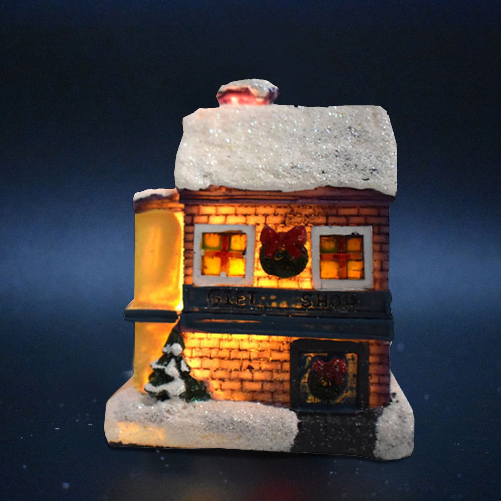 CHUOU Christmas Decorations Light Up Cabin With Lights Dream European