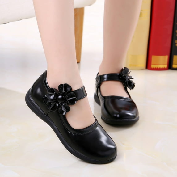 CHUOU Dance Princess Single Shoes Children Kid Soft Baby Shoes Flower Girls Leather Baby Shoes