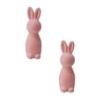 thumbnail image 1 of CHUOU Easter Flocked Bunny Decor, Pink, 7.48 Inch, 2PCS,the Fun Way For You To Celebrate Easter, 1 of 5