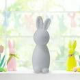 thumbnail image 1 of CHUOU Easter Flocked Bunny Decor, White, 7.48 Inch, 2PCS,the Fun Way For You To Celebrate Easter, 1 of 5