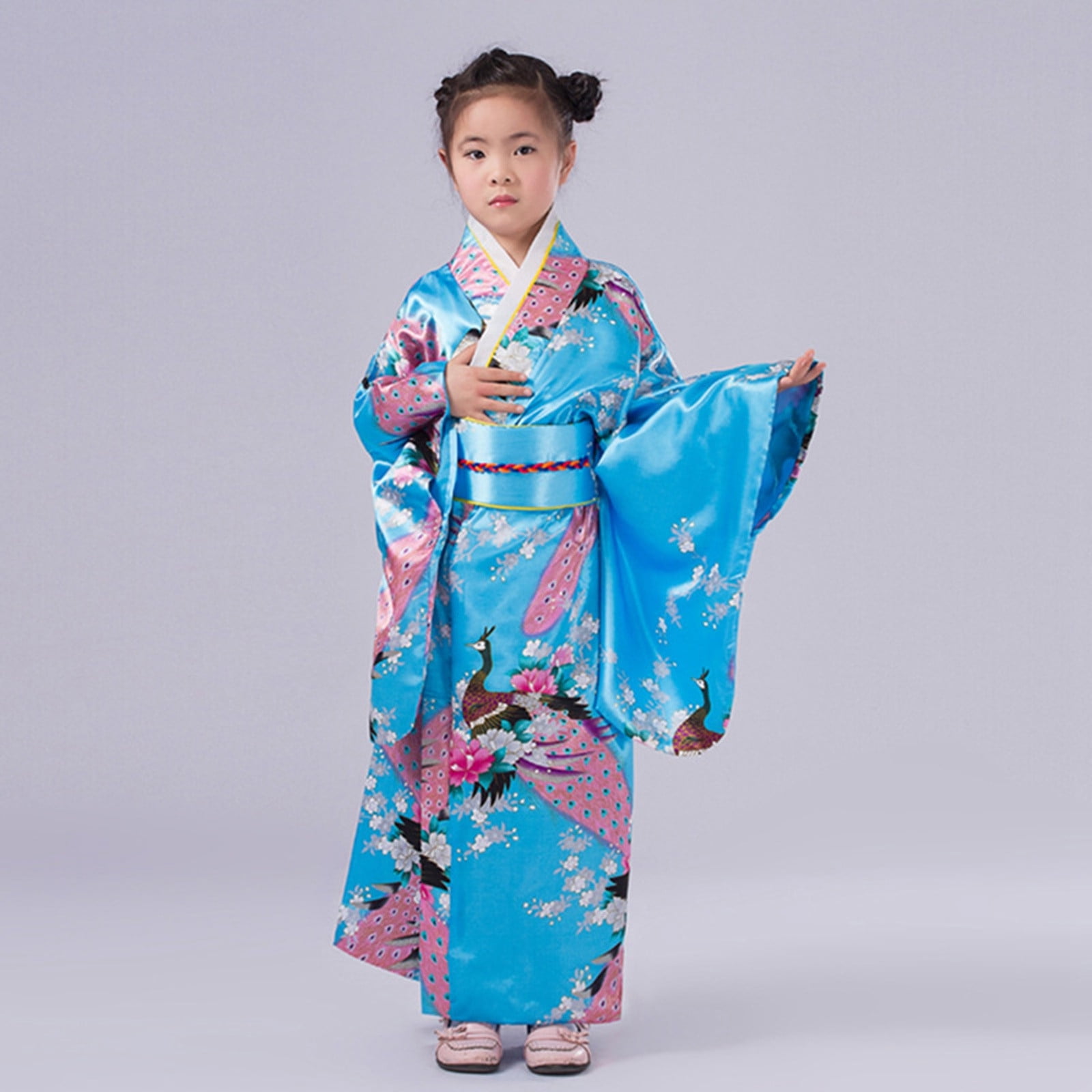シモンズグランドセール Robe Kimono Dress Traditional Japanese CHUOU For Girls Kids Girls