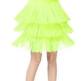 thumbnail image 1 of CHUOU Kids Girls Tassel Dance Skirt Latin Ballroom Layered Fringe Dancewear, 1 of 5