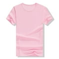 thumbnail image 1 of CHUOU Kids T Shirts Short Sleeve Plain Top Tees Boy & Girl Unisex Toddler Children Crew Neck T Shirt For 4-5 Years, 1 of 5