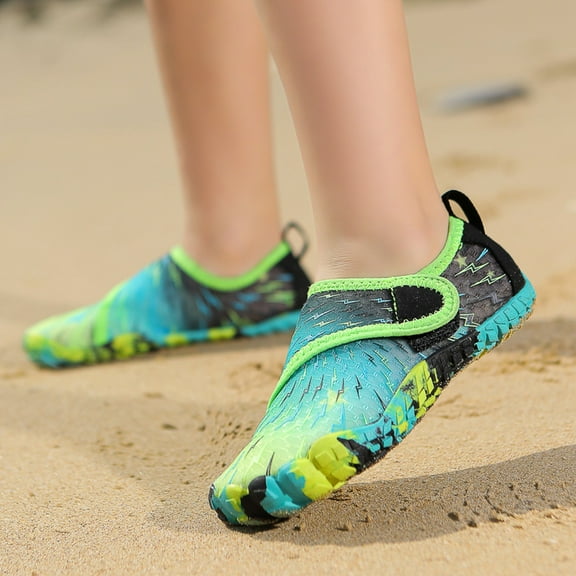 CHUOU Kids Water Shoes Girls Boys Outdoor Quick Dry Barefoot Aqua Socks for Sport Beach Swim Surf ,5-5.5 Years Little Child