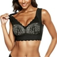 thumbnail image 1 of CHUOU Lace Bra Plus Size Bra Women Underwear Bralette Crop Top Female Bra Large Top Female Push Up Brassiere Laced Bra, 1 of 5
