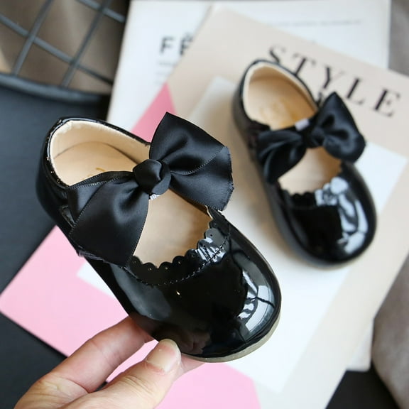 CHUOU Leather Shoes Princess Kids Toddler Sandals Knot Girls Baby Baby Shoes