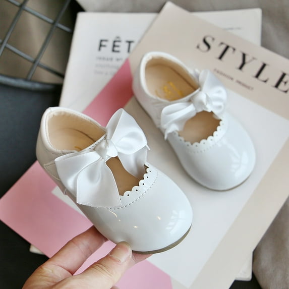 CHUOU Leather Shoes Princess Kids Toddler Sandals Knot Girls Baby Baby Shoes