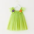 thumbnail image 1 of CHUOU Little Girl Tutu Dress Tulle Ruffles Flower Girls Wedding Party Dresses For 4-5 Years, 1 of 1