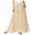 thumbnail image 1 of CHUOU Maxi Skirts For Women Reg & Plus Size Women's Long Skirts Flowy Summer Skirt Aline Elastic High Waisted Trendy, 1 of 5