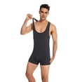 thumbnail image 1 of CHUOU Men's Bodysuit Sliding Fitness Shapewear Movement Supporter Wrestling Sweat Leotard, 1 of 3
