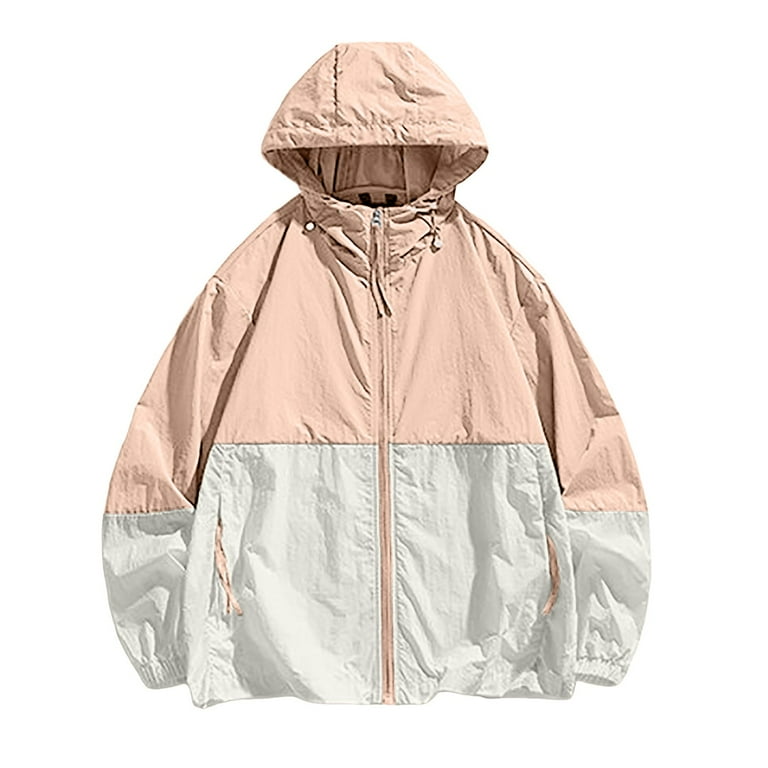 CHUOU Men s Lightweight Windbreaker Jackets Outdoor Hooded Pocket Raincoat Jacket
