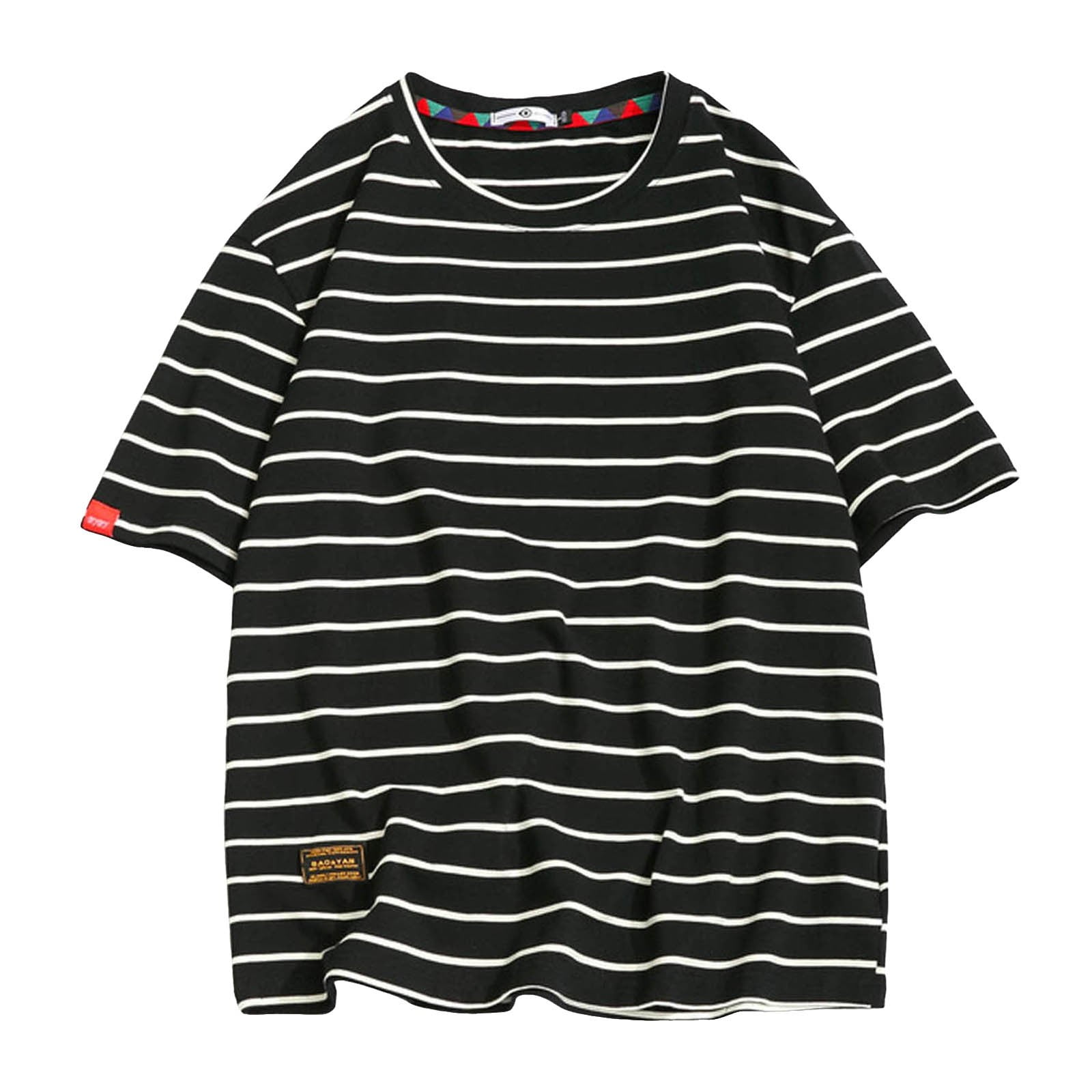 トップス RANDAM STRIPED L\S T-SHIRT CHUOU-Men-s-Striped-Short-