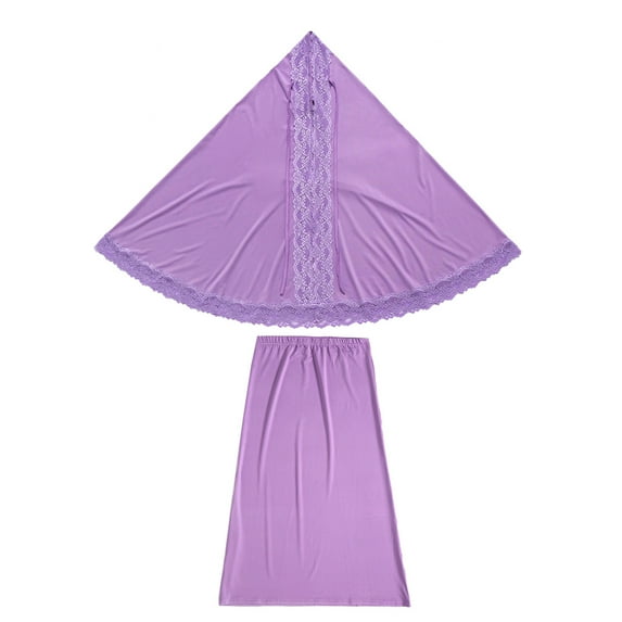 CHUOU Muslim Dress for Girls, Long Sleeve One-Piece Islamic Prayer Dress For 4-5 Years