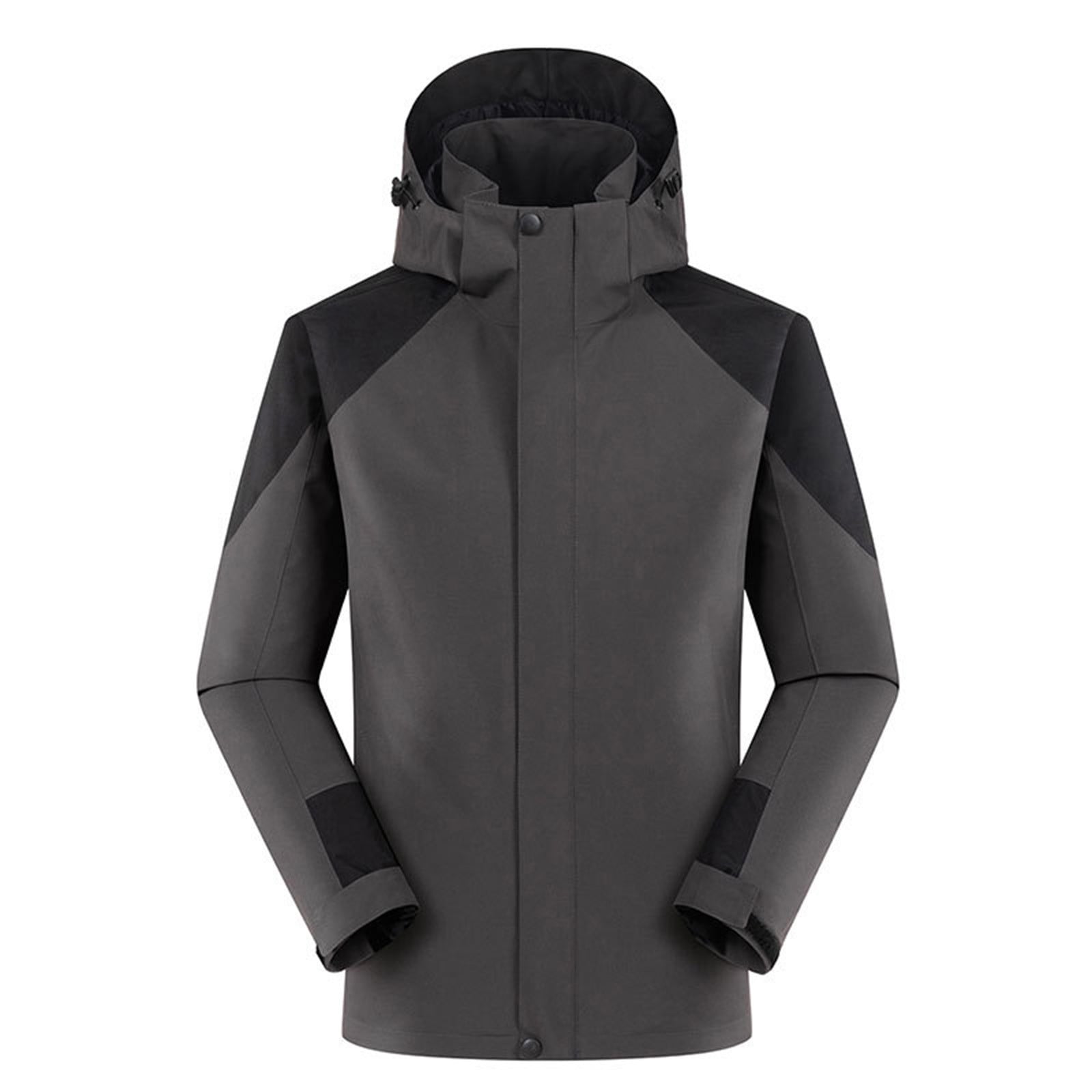 CHUOU Outdoor Hiking Men's And Women's Color Matching Casual Hooded