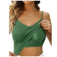 thumbnail image 1 of CHUOU Shelf Bra Camisoles Adjustable Spaghetti Strap Tank Tops Basic Layer, 1 of 5