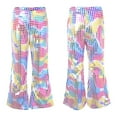 thumbnail image 1 of CHUOU Toddler Girls Boys Casual Sequin Glitter Party Carnival Gown Short Sleeves Bottom Toursers Pants, 1 of 5
