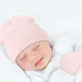 thumbnail image 1 of CHUOU Toddler Girls Boys Winter Hats Boys Soft Baby Caps Kids Knit Winter Hats With Glvoes, 1 of 1