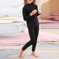 thumbnail image 1 of CHUOU Toddler Kids Boy Girl Clothes Unisex Solid Long Sleeve Warm Pullover Pjamas Sleepwear Tops Pants Set Outfits, 1 of 1
