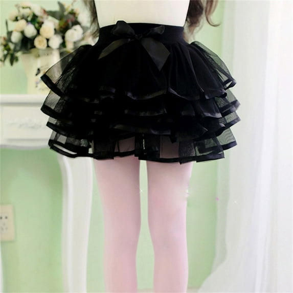 CHUOU Toddler Kids Solid Tulle Tutu Tiered Skirt Princess Party Skirt Layered Skirt For 2-3 Years