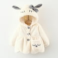 thumbnail image 1 of CHUOU Winter Baby Girls Cartoon Rabbit Thicken Keep Warm Hooded Jacket Coat+Bag, 1 of 3
