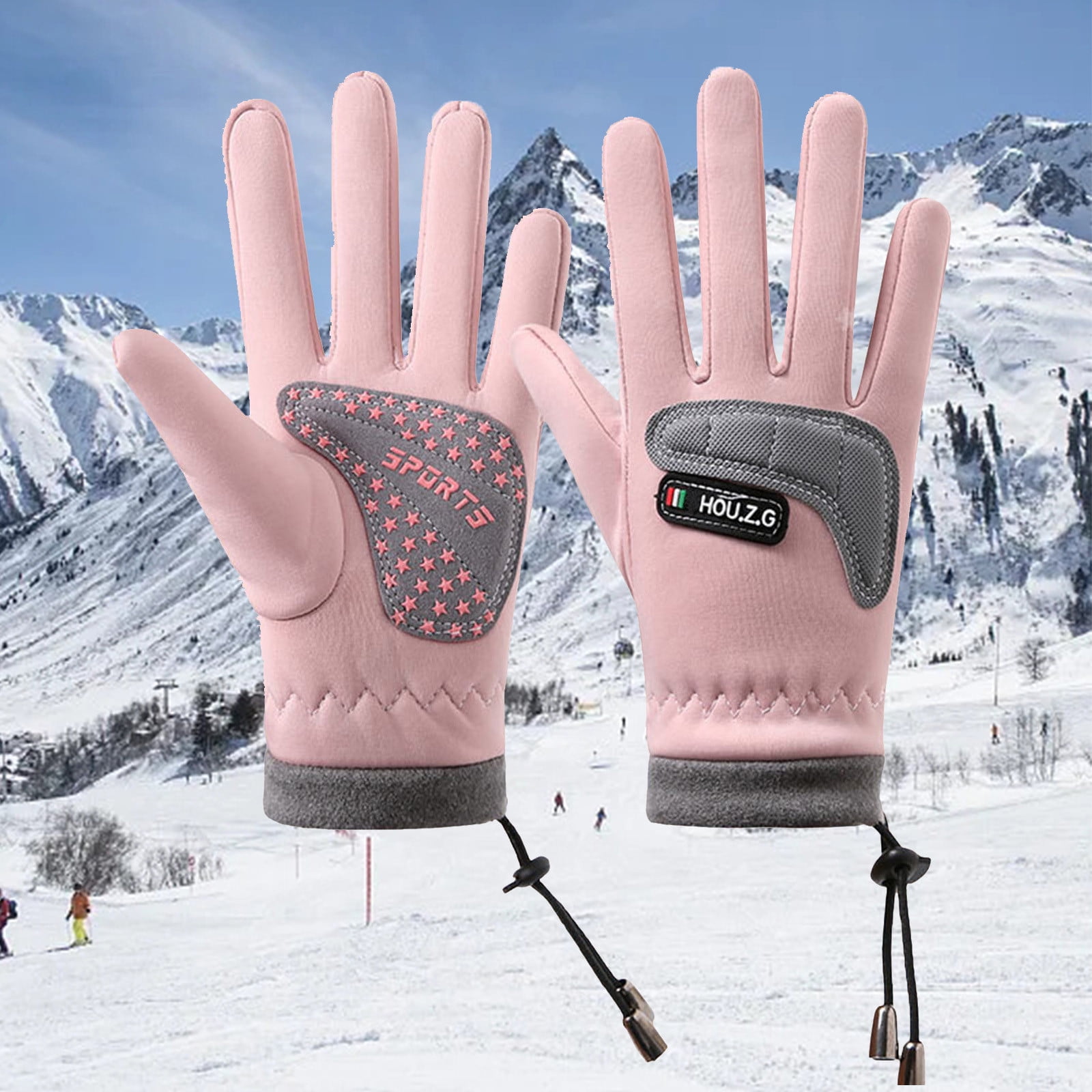 CHUOU Winter Gloves Toddler Kids Boys Girls Soft Warm Wool Lined Gloves