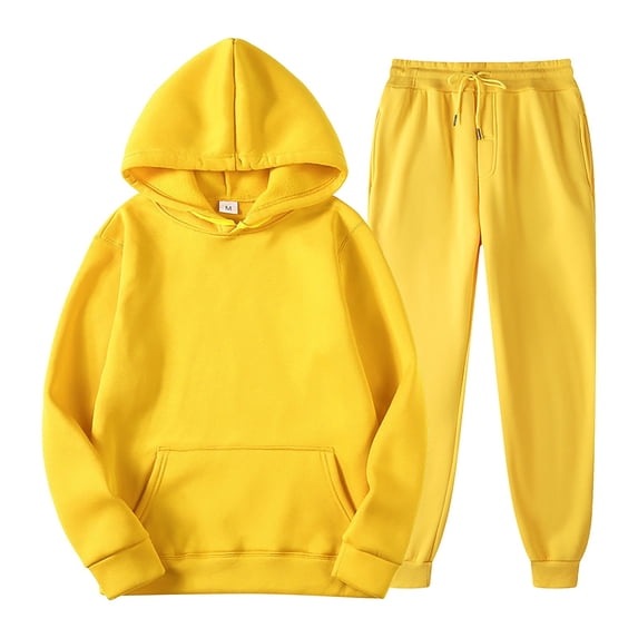 CHUOU Women With Pants Hoodie Plus Leisure Winter Hooded Plush Women Suits