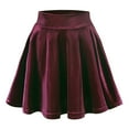 thumbnail image 1 of CHUOU Women's Shiny Flared Pleated Mini Skater Skirt, 1 of 1