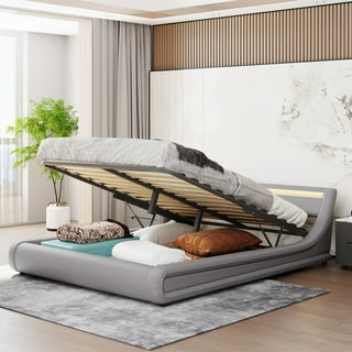 Carbon loft hubert rustic natural low profile bed deals