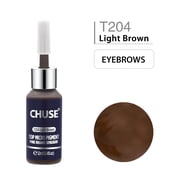 CHUSE T204, 12ml, Light Brown, Passed SGS,DermaTest Top Micro Pigment Cosmetic Color Permanent Makeup Tattoo Ink