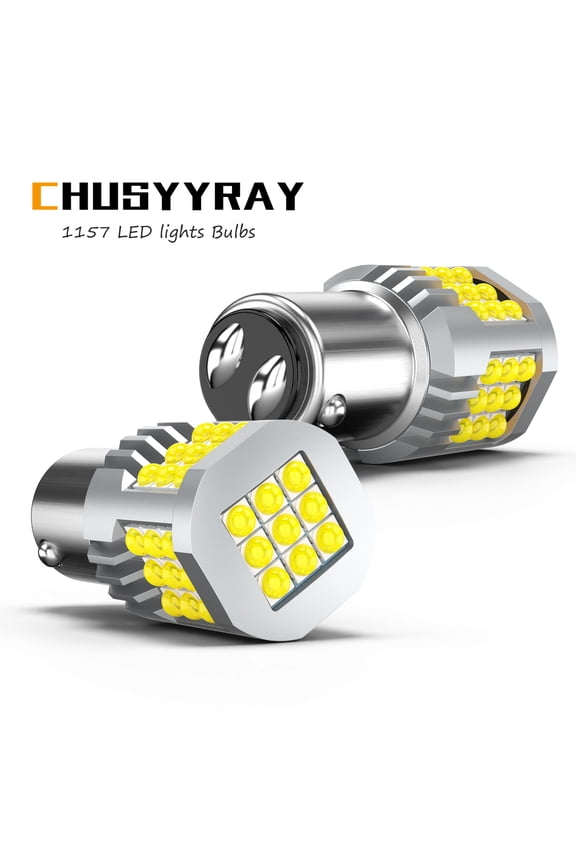 1157 7528 LED Reverse Backup Light Canbus Error Free BAY15D Bulbs 6000K Pure White 2x