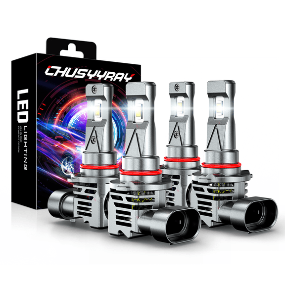CHUSYYRAY 2-Side 9005 9006 LED Headlight Conversion Bulbs Kit For 2006-2010 Jeep Commander