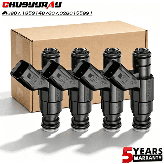 CHUSYYRAY 4pcs Fuel Injectors fits 2002 2003 2004 2005 2006 2007 2008 Mini 1.6L