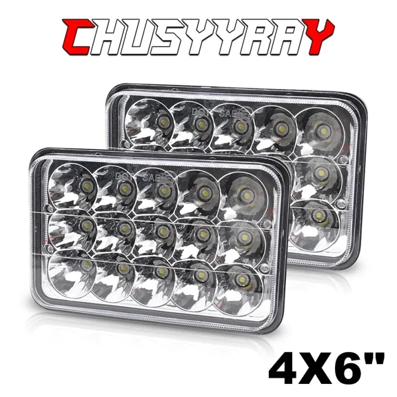 CHUSYYRAY 4x6 Inch LED Headlight For Honda XR250 XR250L XR650L XR650R