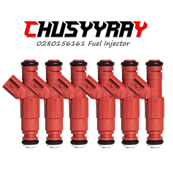 CHUSYYRAY 6-Pack Gas Injectors Fits Dodge Ram 1500 3.7L, For 0280156161