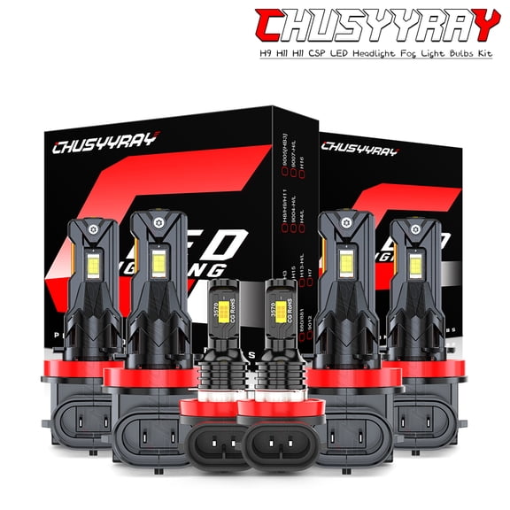 CHUSYYRAY 6000K Faro LED+Bombilla de luces antiniebla Para for Toyota Tacoma 2016-2021