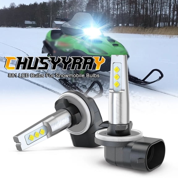 CHUSYYRAY 881 LED Headlight Bulbs for Arctic Cat F5 F6 F7 Firecat 500 600 600R 700