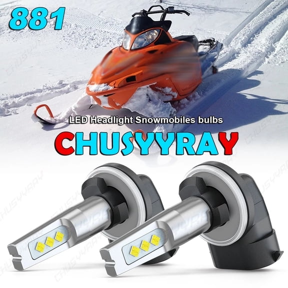 CHUSYYRAY 881 LED Snowmobile Headlight for Arctic Cat Sabercat 500 600 700 Sno Pro 120 440