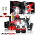 thumbnail image 1 of CHUSYYRAY 9005/HB3 + D2S/D2R LED HID Headlight & H11/H9/H8 Fog Light Combo Bulbs Kit 6000K White 6Pcs, 1 of 14