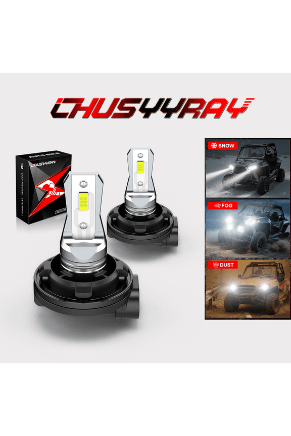 92069-7501 LED Headlight Bulbs for Polaris ATV 325 MAGNUM 2X4 HDS 2000-2002 2Pcs