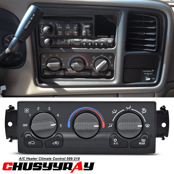 CHUSYYRAY A/C Heater Climate Control Module 599-218 Compatible for GMC Yukon 2000