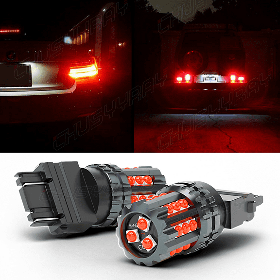 CHUSYYRAY Backup Reverse/Brake 3157 3156 LED Stop Light Bulbs For Ford F 150 97-17Pack of 2