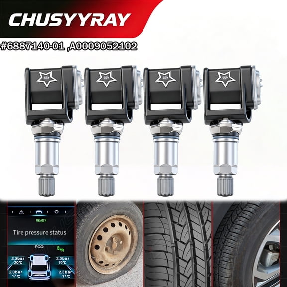 CHUSYYRAY Car Tire Pressure Monitoring TPMS Sensor 36106872774 433MHz for BMW X3 2018-2021 4Pcs