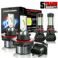 thumbnail image 1 of CHUSYYRAY Combo H13/9008 + 9145/9140 4x LED Headlight Bulb High Low Beam Fog Light 6000K White, 1 of 12