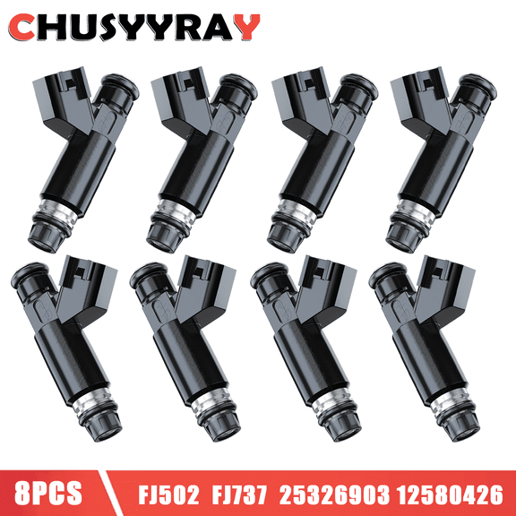 CHUSYYRAY FJ502 High Performance Fuel Injectors for Chevy Express 1500 5.3L V8 2007 8Pcs
