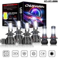 thumbnail image 1 of CHUSYYRAY For BMW 550i 2006 2007 Front 6pcs H7+H7+9006 LED Headlight Hi/Lo Beam Fog Bulbs Kit, 1 of 14