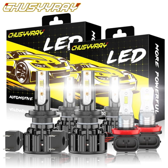 CHUSYYRAY For BMW X3 2011-2014 - 6PCS H7 LED Headlight Hi/Low H8/H11 Fog Light Bulbs Combo
