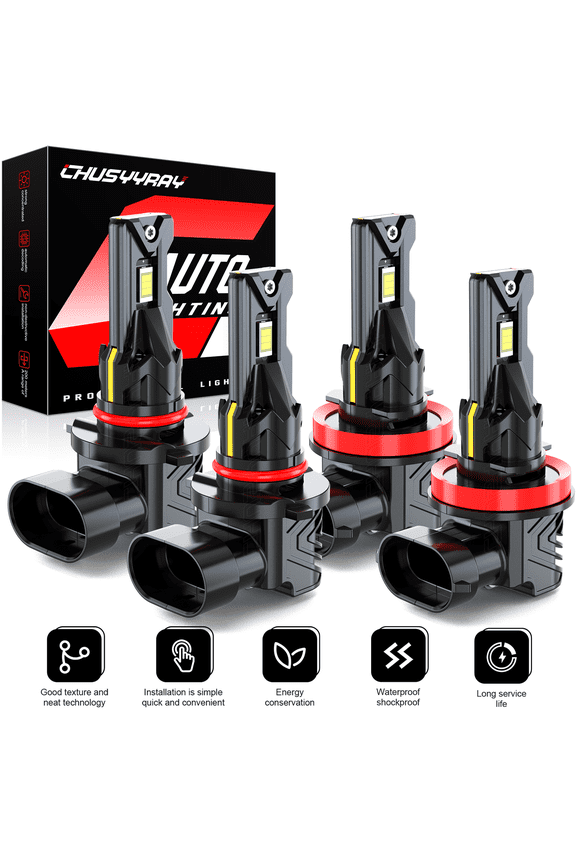 For Chevy Silverado 1500 2019 2020 2021 WT Custom Trail Boss LED Headlight Bulbs Kit