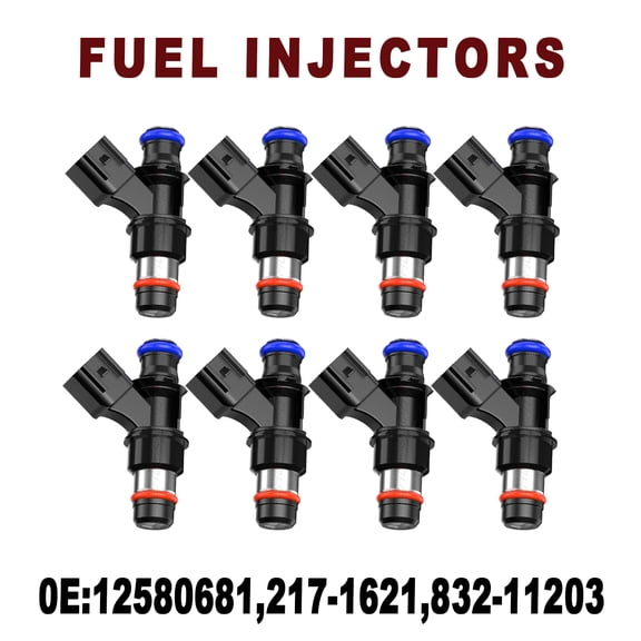 CHUSYYRAY Fuel Injectors 12580681 8pcs for Saab 9-7X 5.3L V8 2005-2009